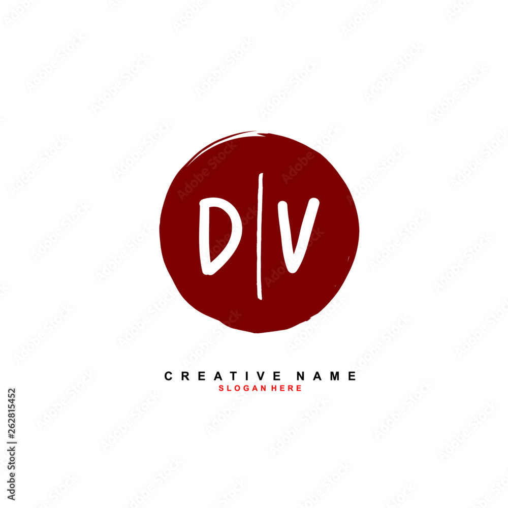 D V DV Initial logo template vector D V DV Initial logo template vector