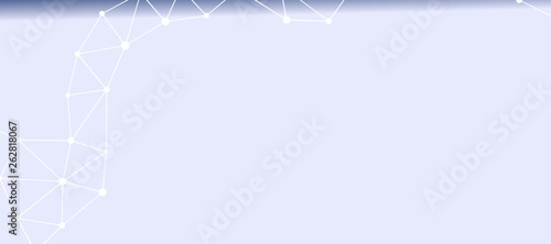 Abstrakt verbundene Punkte auf mehrfarbigem Hintergrund, technisch abstrakter Hintergrund. Technologiekonzept, LowPoly, Polygone, Dreiecke, Netzwerk, Soziales Netzwerk, IOT, Internet