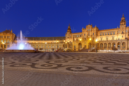 Seville. Spanish Square or Plaza de Espana.