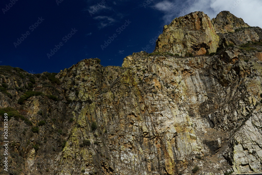 rock and sky in Kings Canyon Park California USA rock and sky in Kings Canyon Park California USA
