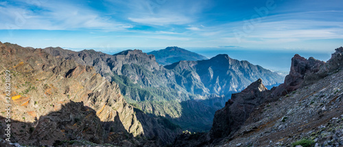 View of Caldera Taburiente vocanic area in La Palma