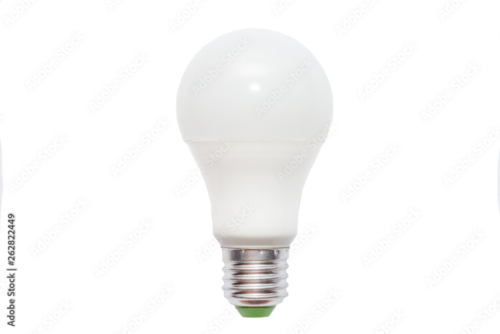 LED light bulb isolated on white background LED light bulb isolated on white background