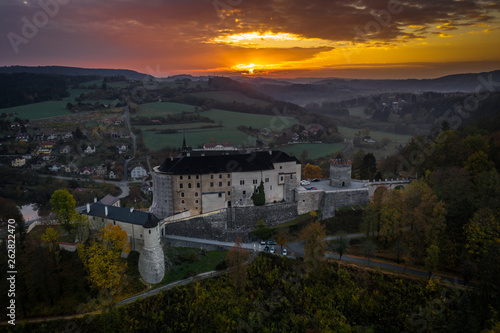 Český Šternberk Castle is a Bohemian castle of the mid-13th century, located on the west side of the River Sazava overlooking the village with the same name of the Central