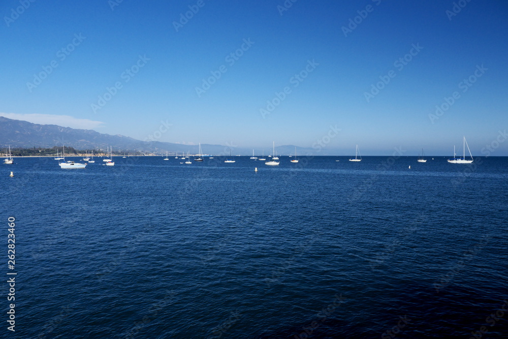 view of the sea in Santa Barbara California USA