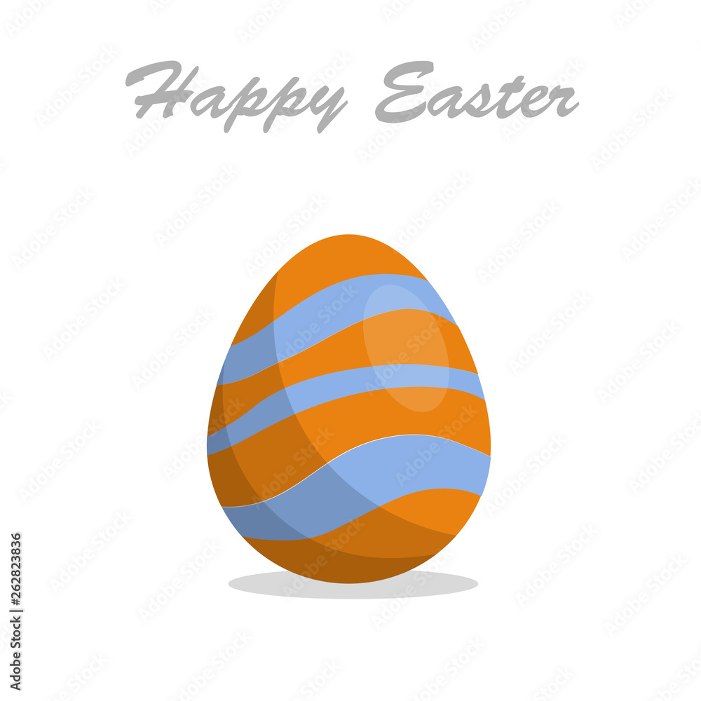 Cute, fun easter eggs cartoon illustration pattern