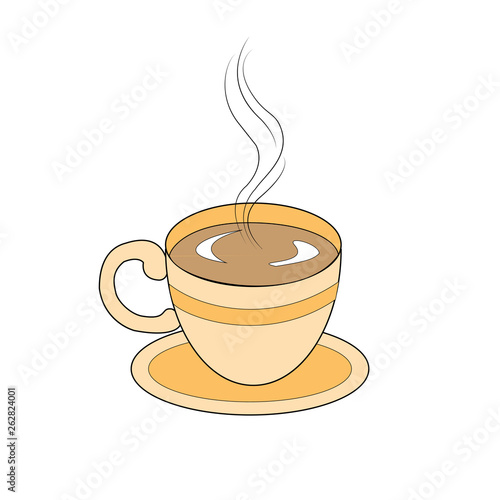 Cup (mug) of hot drink (coffee, tea etc)