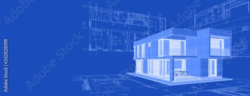 house building 3d illustration