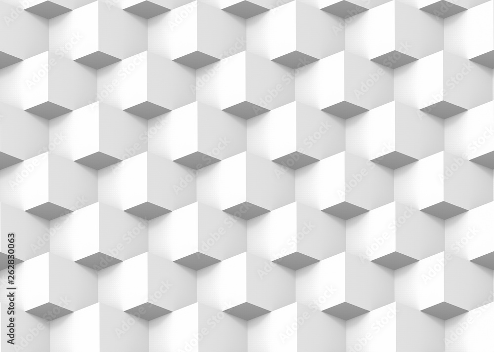 3d rendering. modern square box grid stack pattern wall design background.  Stock Illustration | Adobe Stock