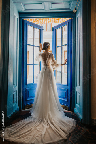 young beautiful wedding bride