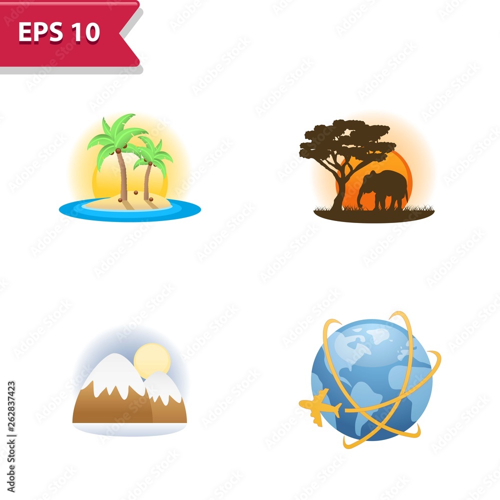 Fototapeta Professional, pixel-aligned icons in realistic colors.