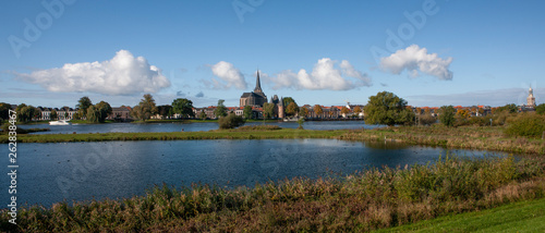 City of Kampen Overijssel Netherlands. River IJssel
