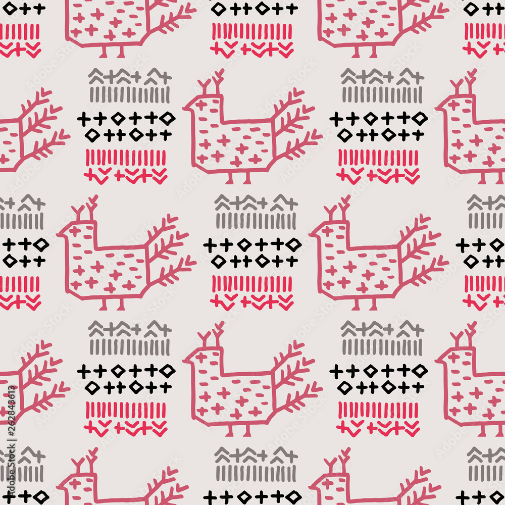Fototapeta premium Folk pattern3