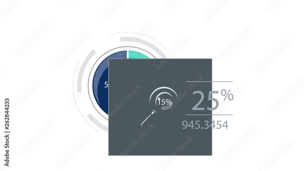Animation of 2D graphics , business finance - infographic Animation of 2D graphics , business finance - infographic