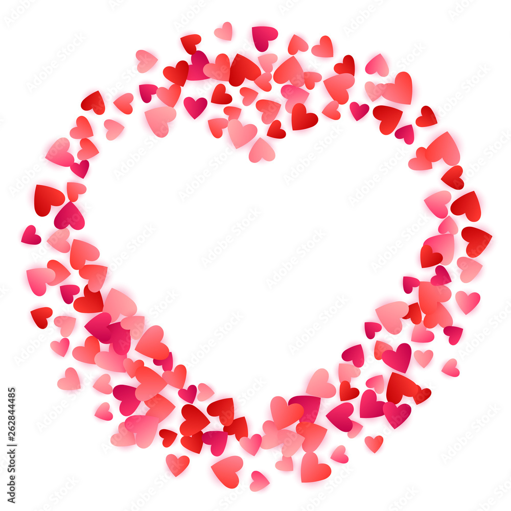 Red flying hearts bright love passion vector background. Red flying hearts bright love passion vector background.