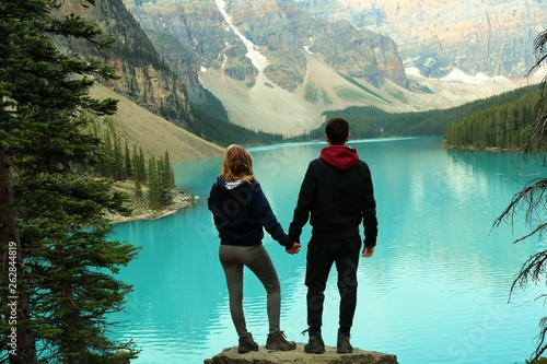 Couple à Morraine Lake