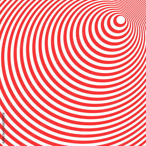 Abstract background with distorted lines. Optical illusion. Striped texture.