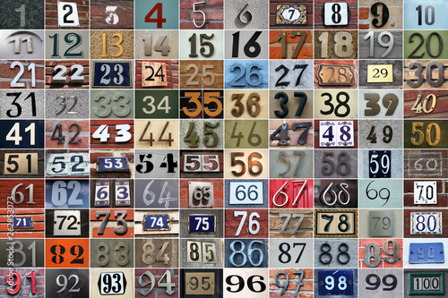 100 house numbers photo