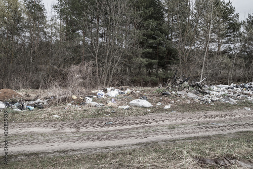 Wallpaper Mural Garbage dump on the side of the road Torontodigital.ca
