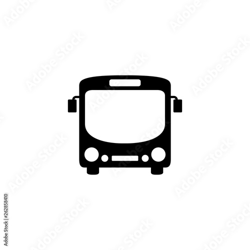 Bus icon symbol vector on white
