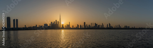 Dubai City Skyline, Residential and Business Skyscrapers in Downtown, Dubai, UAE © Abrar