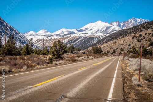 Scenic road through the mountains of Sierra Nevada - travel photography © 4kclips