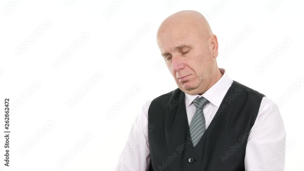 Sleeping Businessman Wake Up from Dreams Check Hand Watch Late Hour for Meeting Sleeping Businessman Wake Up from Dreams Check Hand Watch Late Hour for Meeting