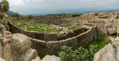 Ruins of ancient Olimpia. Greek archeological site.