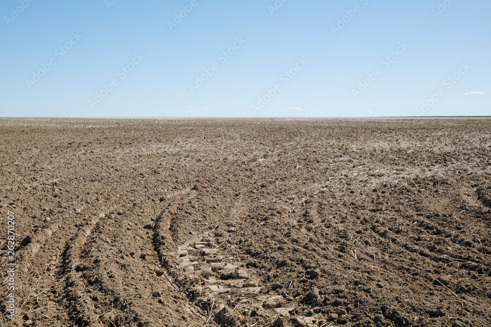 Fallow farmland in Spring Fallow farmland in Spring