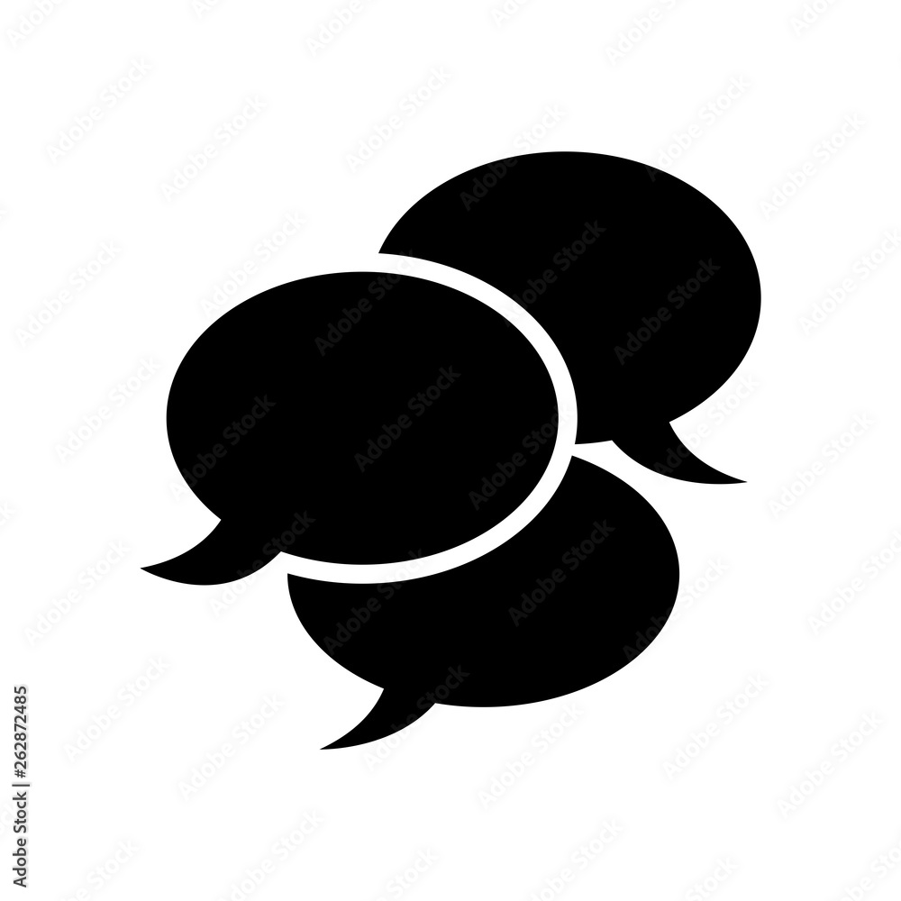Comments icon flat vector illustration design Comments icon flat vector illustration design