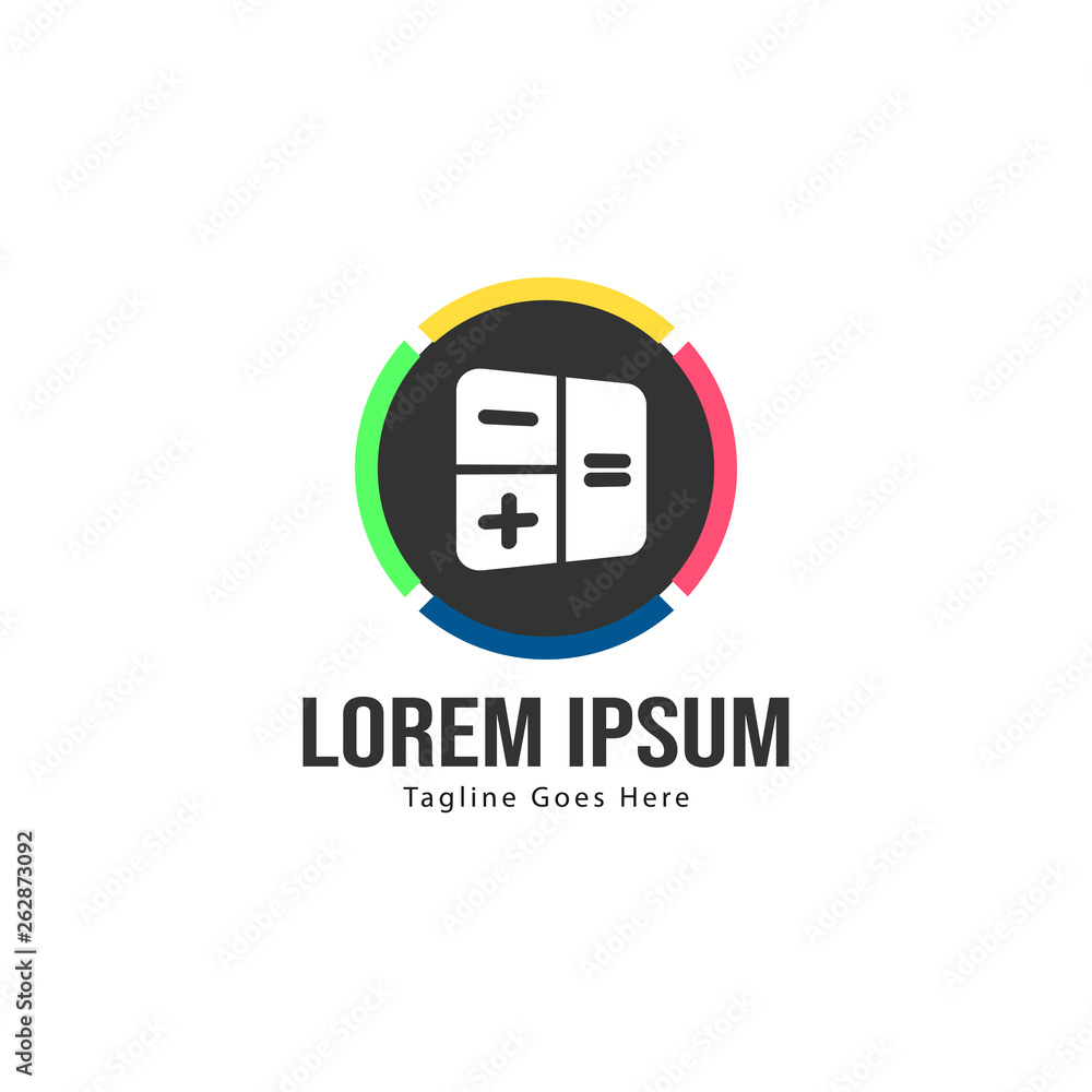 Finance logo template design. Finance logo with modern frame isolated on white background