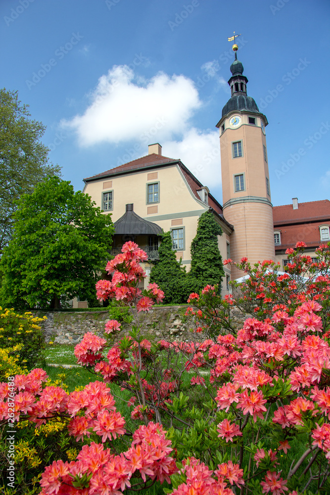 Schloss Machern im Frühling