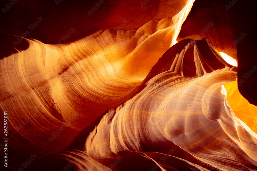 Obraz premium Amazing sandstone structures in the Upper Antelope Canyon - travel photography