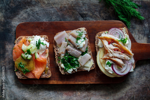 Scandinavian open sandwiches