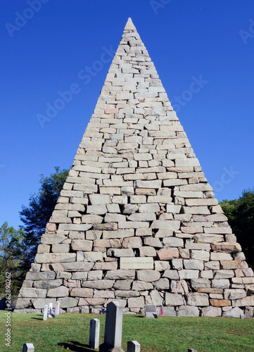Pyramid memorial to Confederate Soldiers in Hollywood cemetery, Richmond, Virginia, US, 2017.