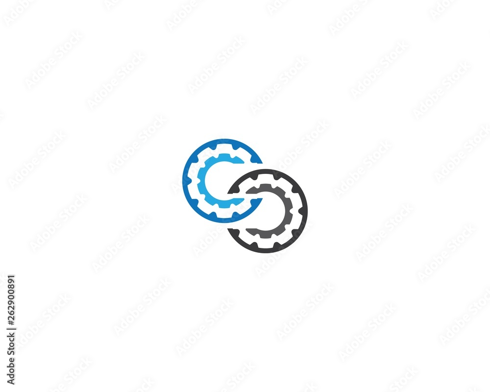 Gear machinery logo icon Gear machinery logo icon