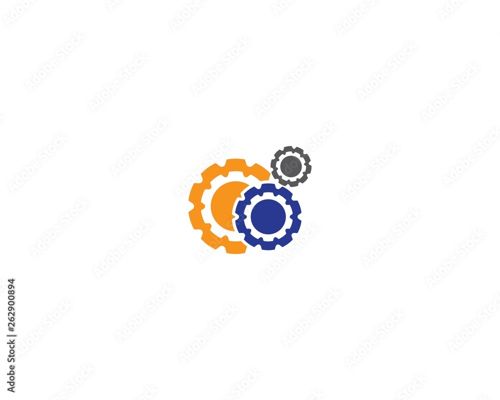 Gear machinery logo icon Gear machinery logo icon