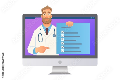 Online medicine concept