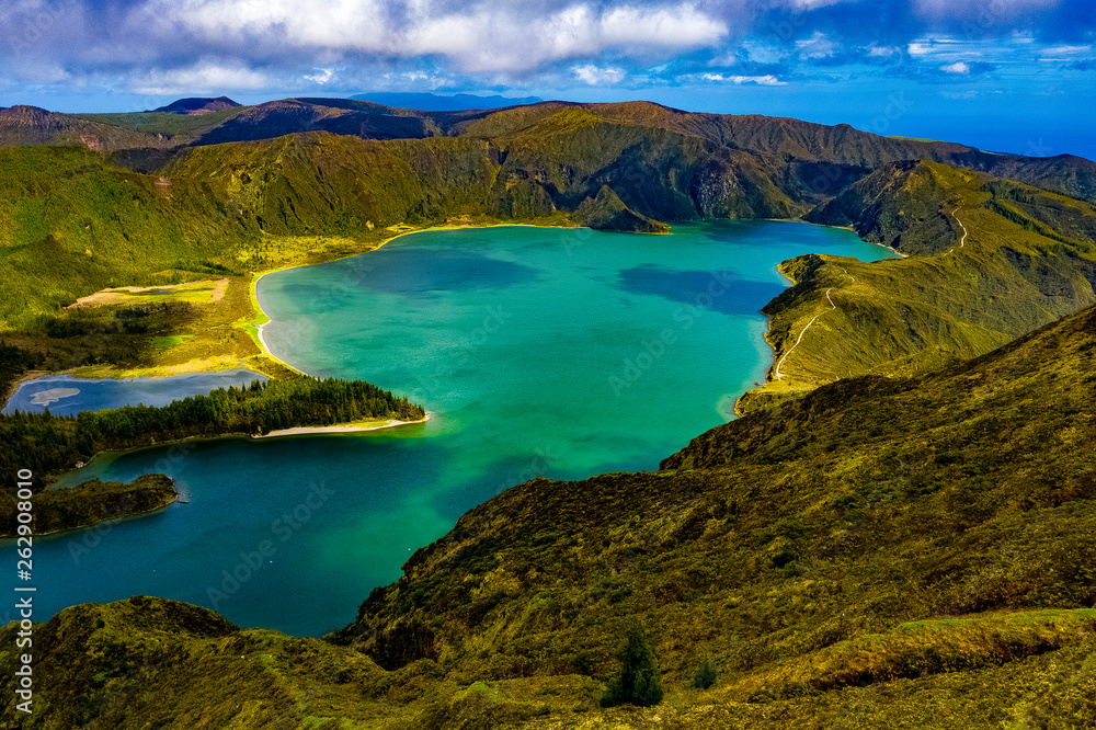 Die Azoren aus der Luft - Sao Miguel: Landschaften, Küsten, Meer und Felsen