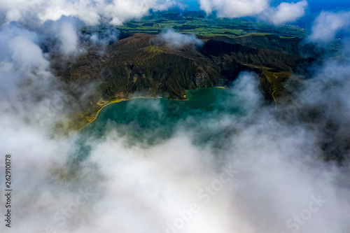 Azoren Insel aus der Luft - Sao Miguel