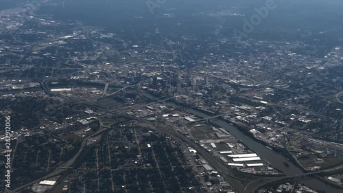 Aerial of downtown Nashville, Tennessee. photo