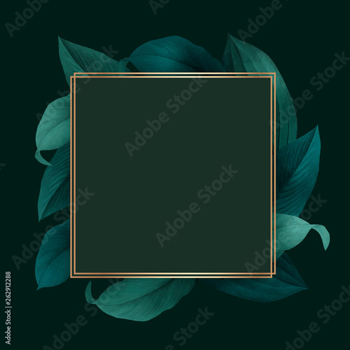 Foliage decorated frame