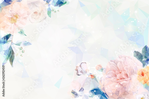 Dreamy floral invitation card