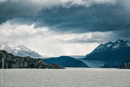 Lago Grey in Torres Del Paine National Park in the Patagonia Region of Southern Chile 