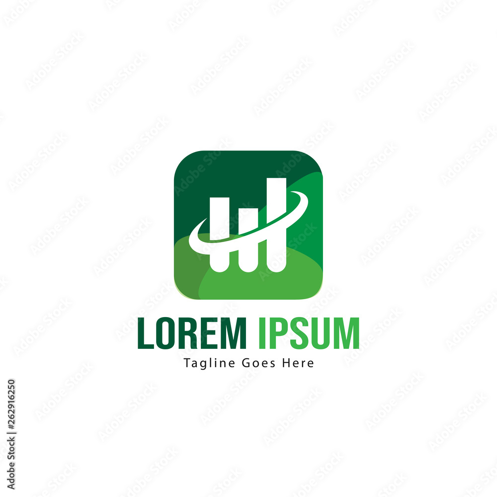 Chart logo template design. Chart logo with modern frame isolated on white background Chart logo template design. Chart logo with modern frame isolated on white background