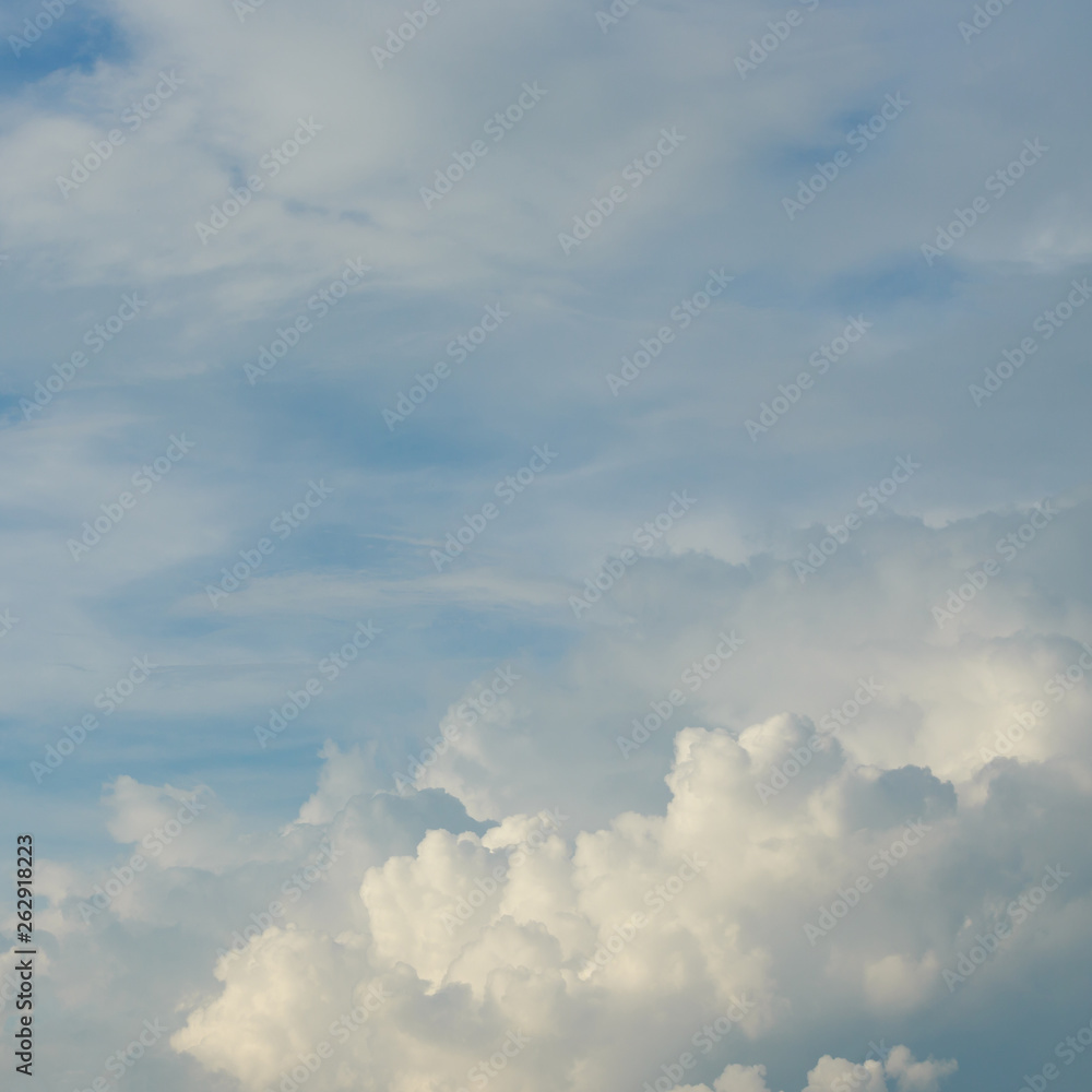 fluffy white cloud above sky background