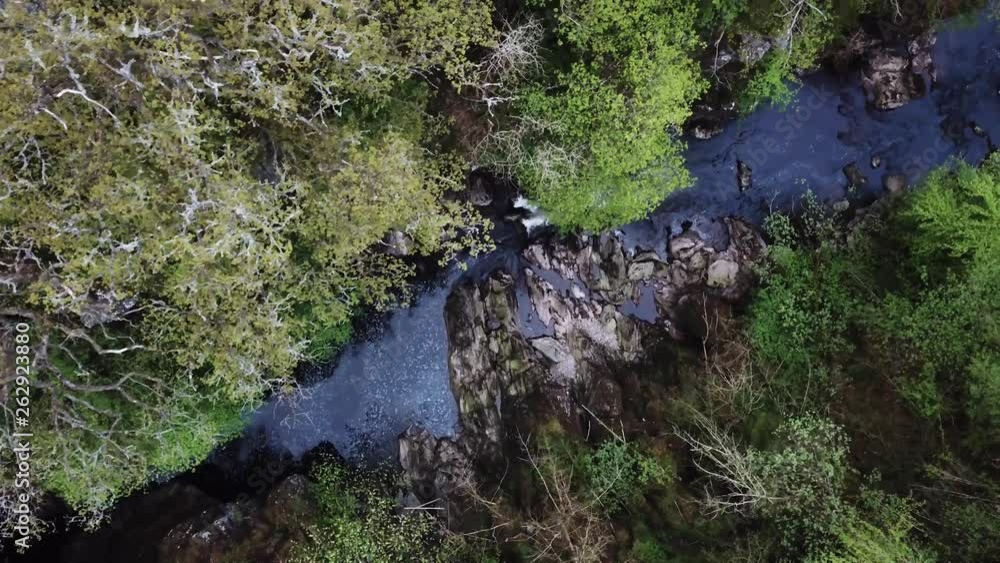 Scottish Highlands - River Braan (Aerial Shot) Scottish Highlands - River Braan (Aerial Shot)