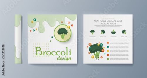 Set of brochures for marketing the promotion goods and services on market