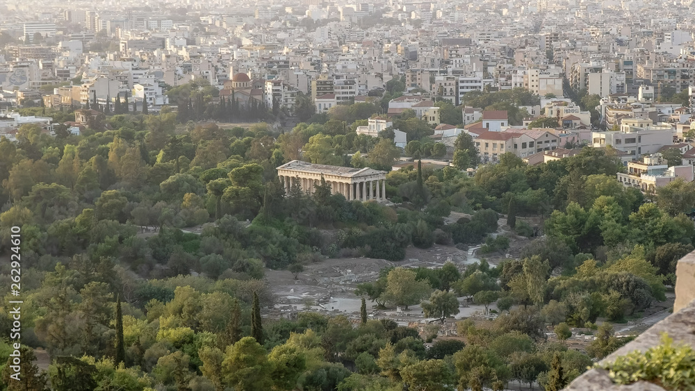 the temple of hephaestus in athens, greece