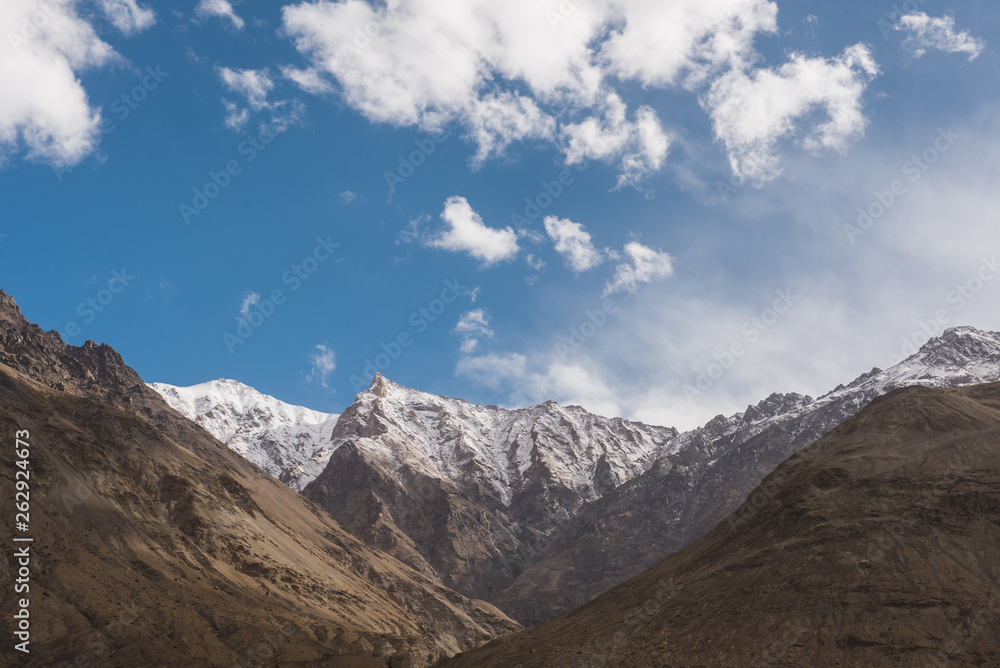 Landscape mountain and sky at Ladakh india Landscape mountain and sky at Ladakh india