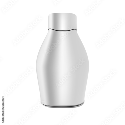 VECTOR PACKAGING: White gray Cosmetic Container on isolated background. Mock up template ready for your design - Vector